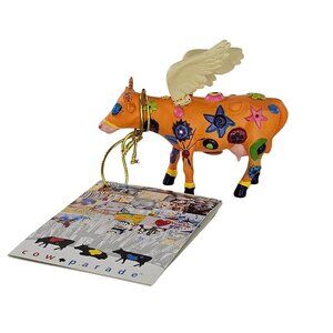 Cow Parade Mini Cow Angelicow By Liz Lomax #20102 *REPAIRED*